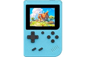 AQHH Retro Gaming Console, Portable Video Game Console with 3.0 inch IPS Screen and Preloaded 400 Classic Video Games, Mini Retro Handheld Game Console (Blue)