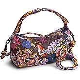 Vera Bradley womens Premium Cotton Roxbury Crescent Crossbody Bag