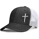Christian Jesus Cross Hat - Faith Hats for Men Women - Religious Gifts for Thanksgiving Christmas