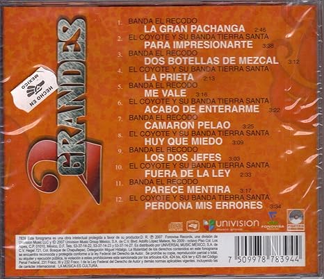 Amazon Com 2 Grandes Banda El Recodo De Cruz Lizarraga Y El Coyote Y Su Banda Tierra Santa Music banda el recodo de cruz lizarraga