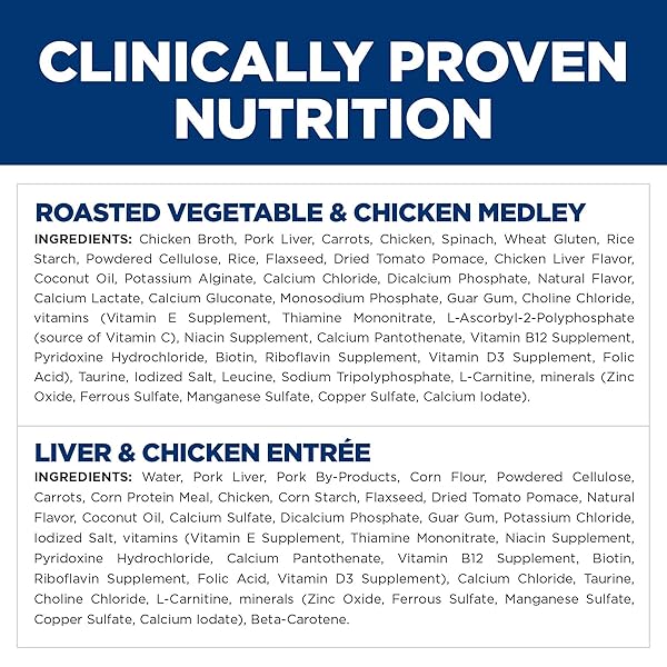 HILL’S SCIENCE DIET PERFECT WEIGHT, ADULT 1-6, WEIGHT MANAGEMENT SUPPORT, WET CAT FOOD, VARIETY PACK: LIVER & CHICKEN MINCED; CHICKEN STEW, 2.9 OZ. CANS, CASE OF 12