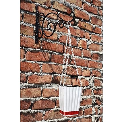 Decorscent Metal Chain Hanging Planter with Wall Bracket