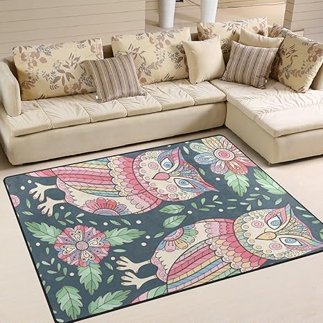 Amazon Com Alaza Soft Indoor Modern Cute Flowerarea Rug For