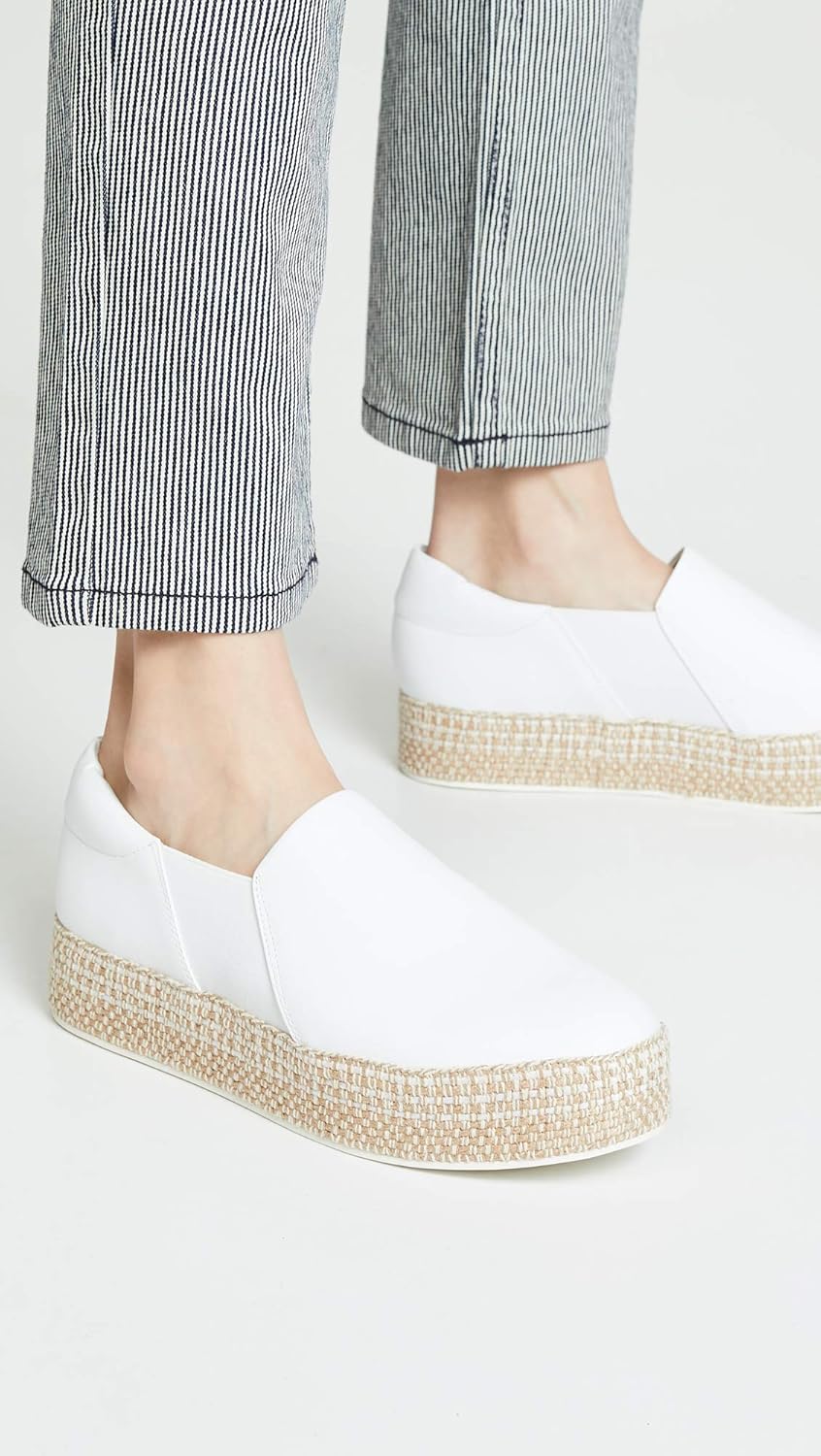 Vince Womens Wilden Platform Slip On Sneakers