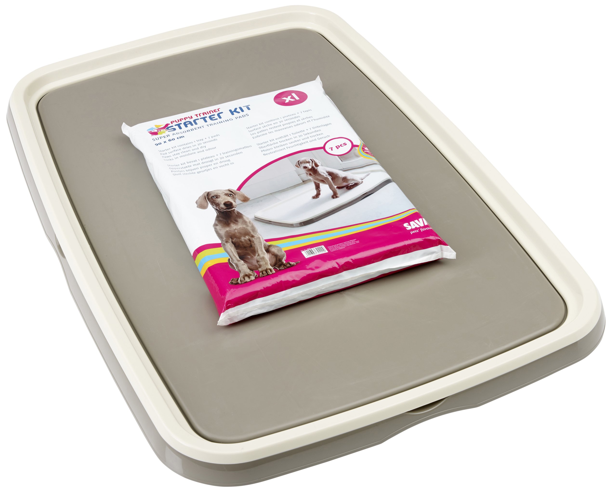 Savic X-Large Puppy Trainer Starter Kit, Warm Grey