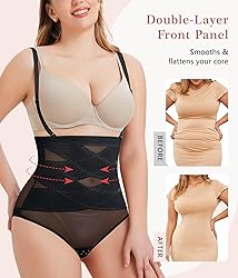 WANFISTO Tummy Control Shapewear for Women - Butt