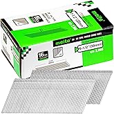 meite 16 Gauge 20 Degree Angled Finish Nails 1-1/2 Inch Galvanized Rust-Proof Finishing Nails for Electric or Pneumatic Finish Nailer - Cabinet Crown Baseboard Trim & Molding (2,000 PCS)