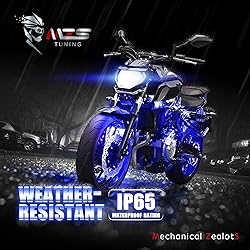 MZS Motorcycle LED Light Kit, Multi-Color Neon RGB