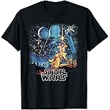 Star Wars A New Hope Faded Vintage Poster Graphic T-Shirt T-Shirt