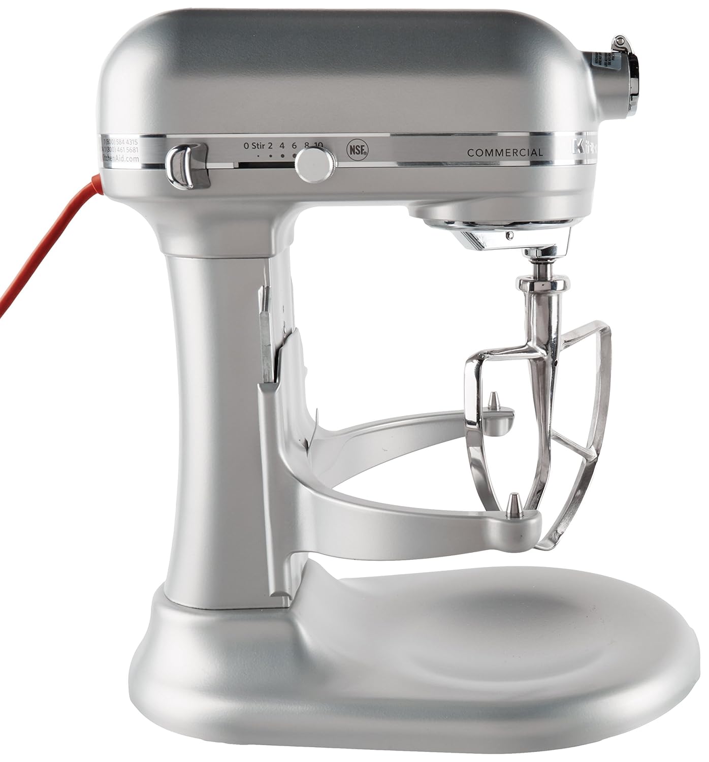 KitchenAid KSM8990WH 8Quart Commercial Countertop Mixer GearDriven