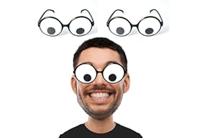 dodococa Googly Eyes Glasses Funny Shaking Costume Eye Glasses Novelty Shades Giant Googly Glasses for Adults Kids
