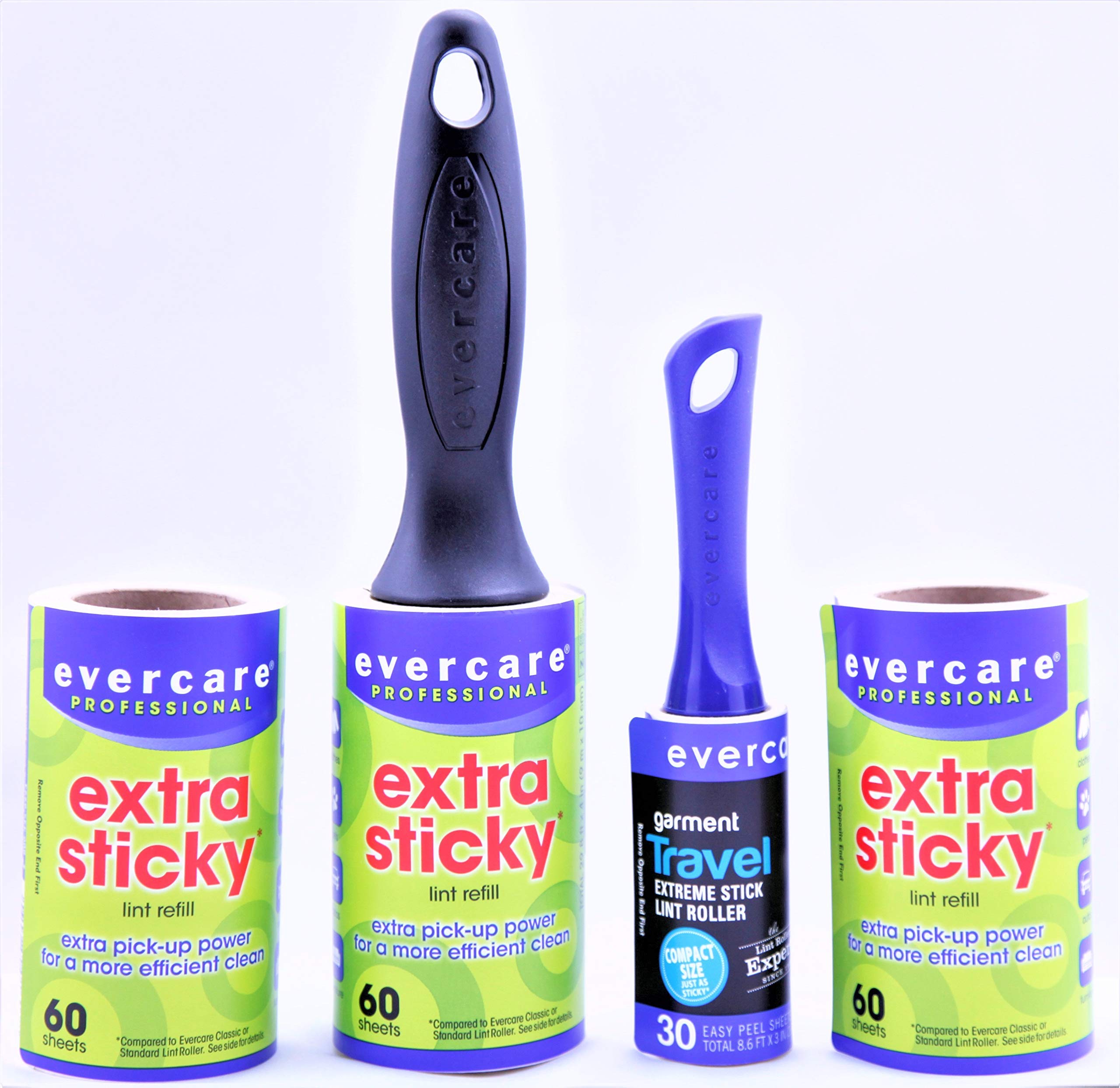 Evercare Professional Extra Sticky Lint Remover/Lint Roller Refills 180