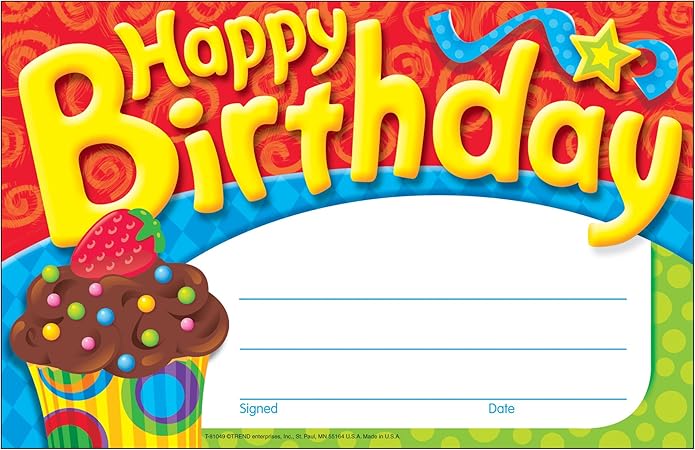 Amazon Co Jp トレンド バースデーカード カップケーキ 30枚入り おもちゃ