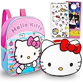 Hello Kitty Backpack and Lunch Bag Set - Bundle with 11” Mini School Bag, Lunch Box, Bottle, Stickers, More | Hello Kitty School Supplies for Kids