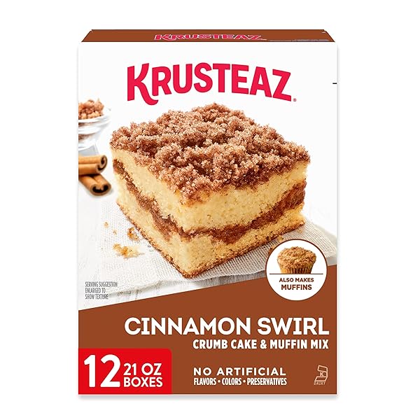 KRUSTEAZ CINNAMON SWIRL CRUMB CAKE & MUFFIN MIX,...