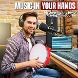 Flexzion 8 Inch Wooden Round Tambourine with 8 Jingles Red Handheld view 8