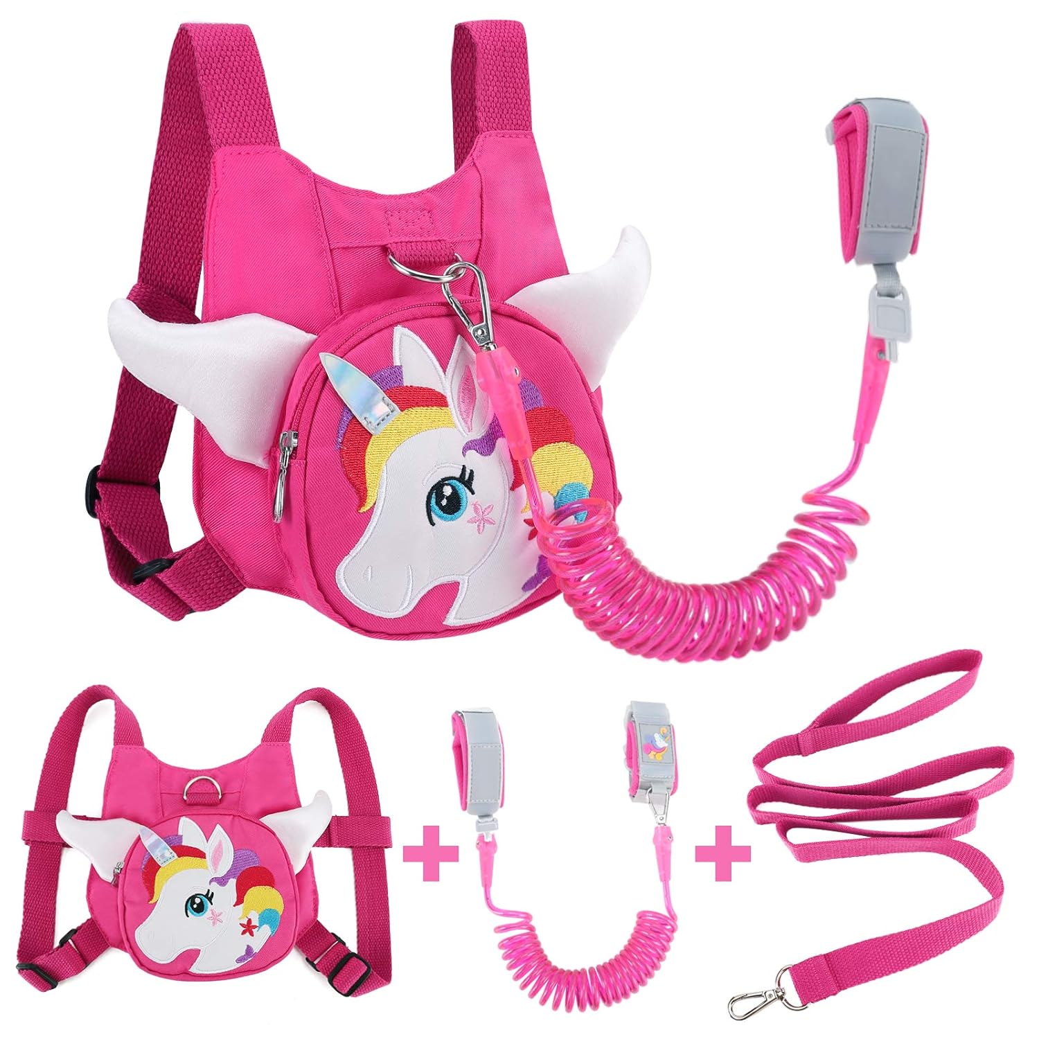Toddler Harness with Leash + Anti Lost Wrist Link, Accmor