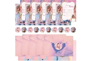 Tay-lo Birthday Party Invitations, 36 Pieces Party Invitation Cards for Kids, Tay-lo Birthday Party Supplies, Swif-T Birthday