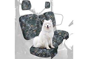 StarknightMT UTV Defender Seat Cover - Waterproof Dustproof Seat Covers Compatible with Can Am Defender DPS MAX 6X6 PRO 2016-2025 Split Bench Seat Covers Defender Accessories Camo