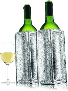 Vacu Vin Active Wine Cooler Silver, Set of 2