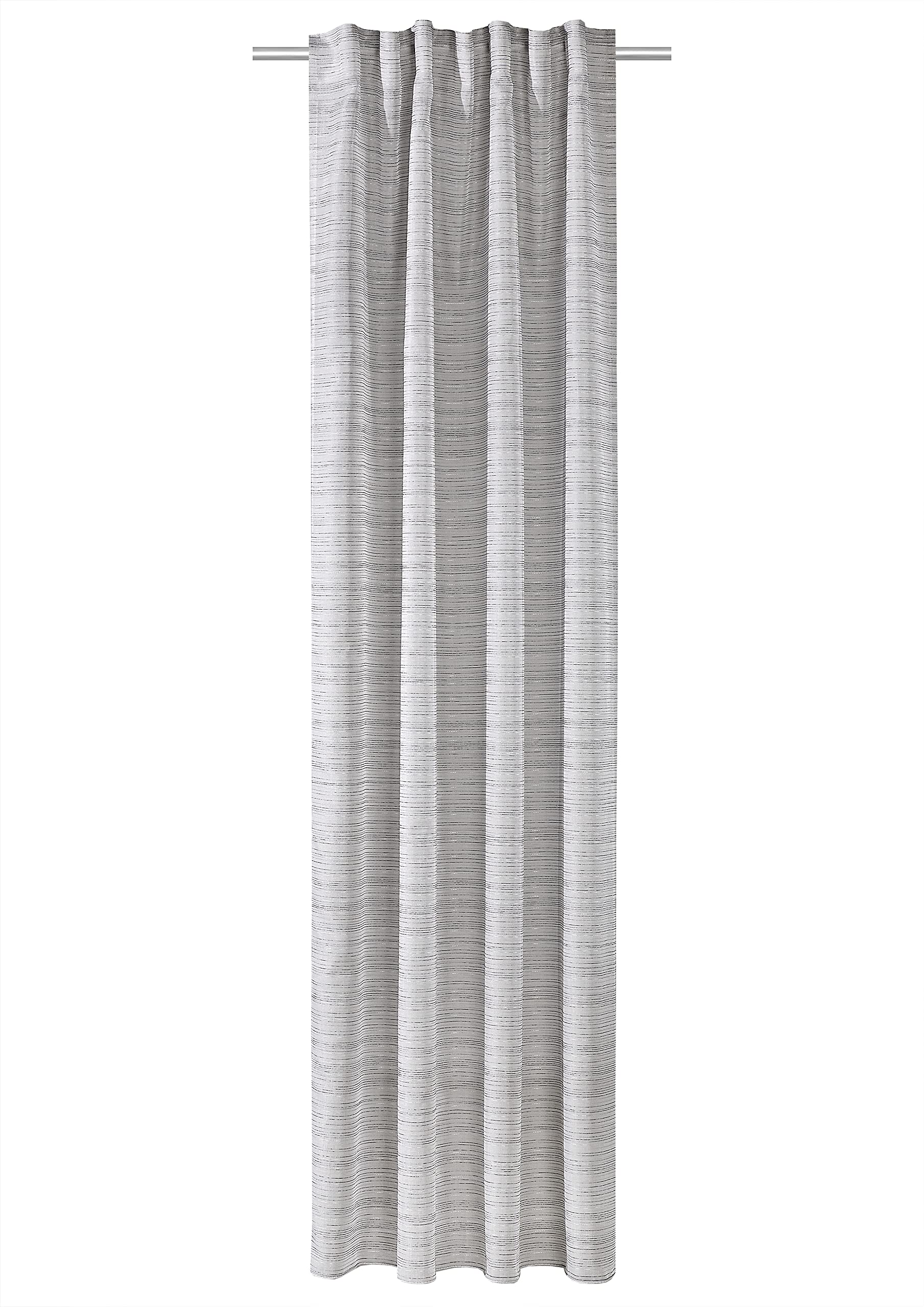 Verdi Maja Tab-Top Curtain 140 x 245 cm Grey Matt and Shine Effects