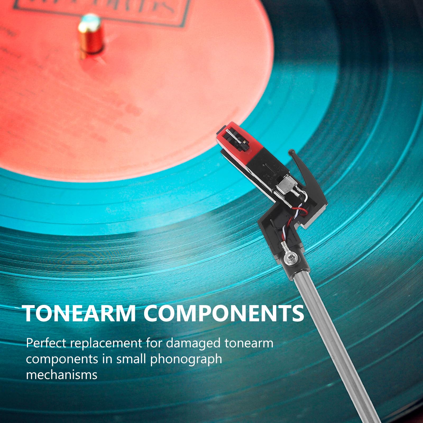 FAVOMOTO Universal Turntable Tonearm, Phonograph Arm Replacement Turntable Needles Phonograph Attachment Accessories for Compatible with Record Player Needles