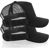 Daxton Men Classic Trucker Hat Mesh Back with Adjustable Snapback A-Frame 5 Panel Cap
