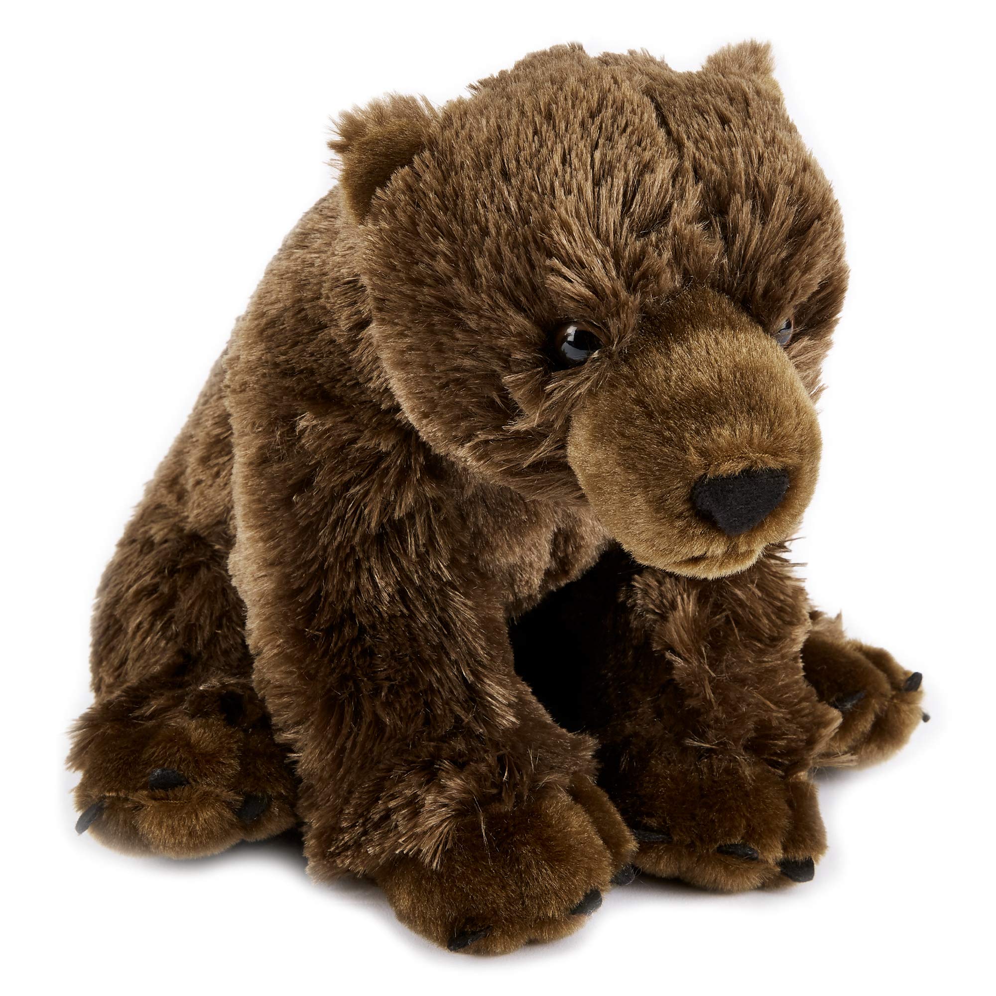 Zappi Co Plush Children's Stuffed Soft Cuddly Plush Toy-Part of Safari Animals Collection, Perfect for Kids (27cm Length) (Bear)