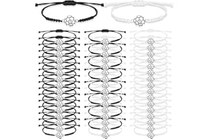 Nosiny 50 Pcs Soccer Bracelets Bulk Girls Boys Soccer Charm Team Party Favors Gifts Silver Bracelet Adjustable Soccer Braided Rope Bracelet for Women Men Teens Team Players Gifts