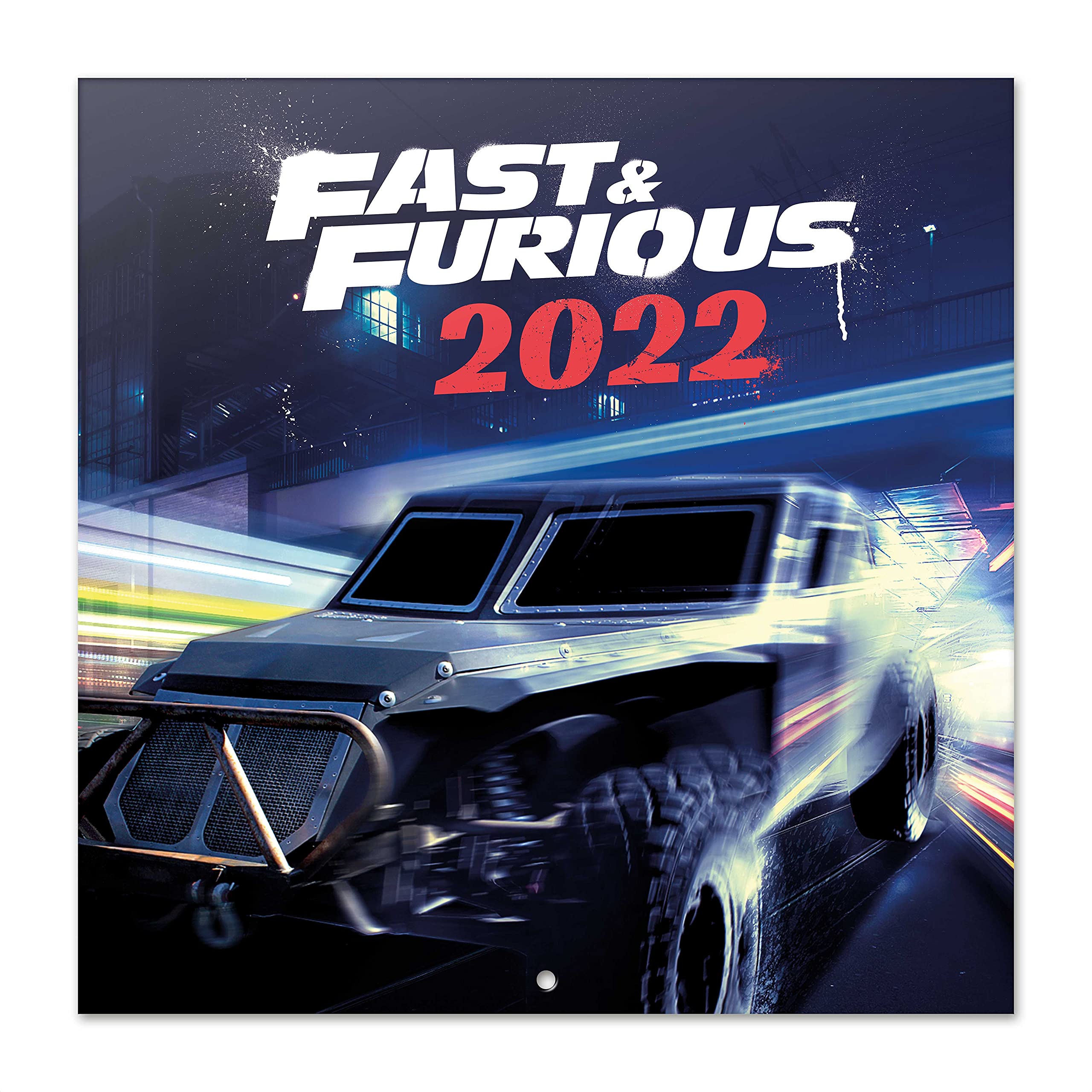 Official Fast & Furious 2022 Wall Calendar, 2022 Calendar, 12" x 12" Square Wall Calendar 2022, Family Calendar 2022, Supercars Calendar 2022 - Secret Santa Gift