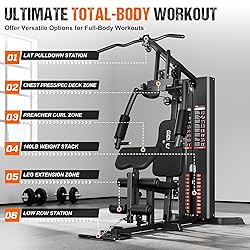GOIMU Home Gym, M1 Workout Station with 140LBS