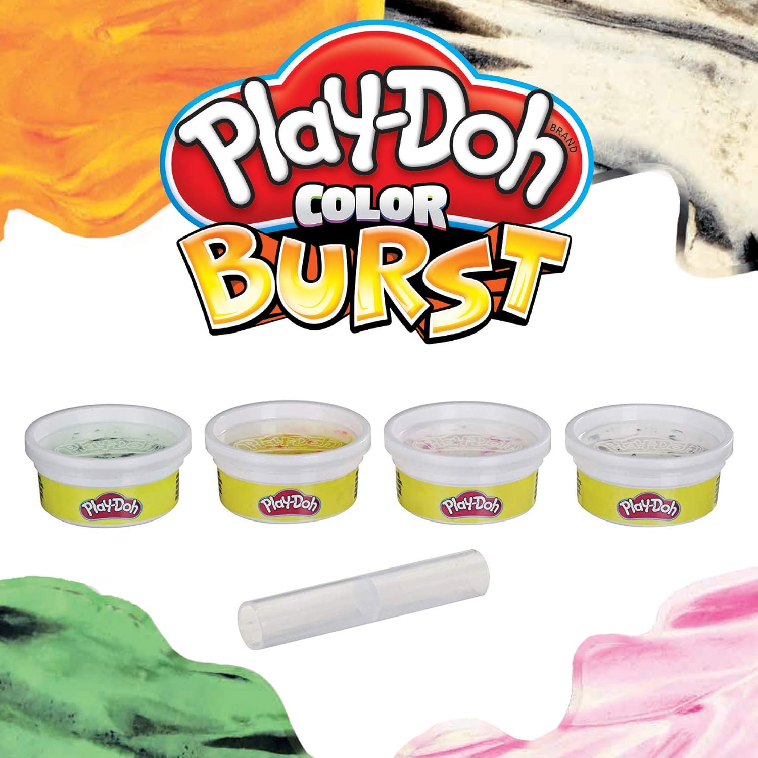 4 colours play doh ice cream