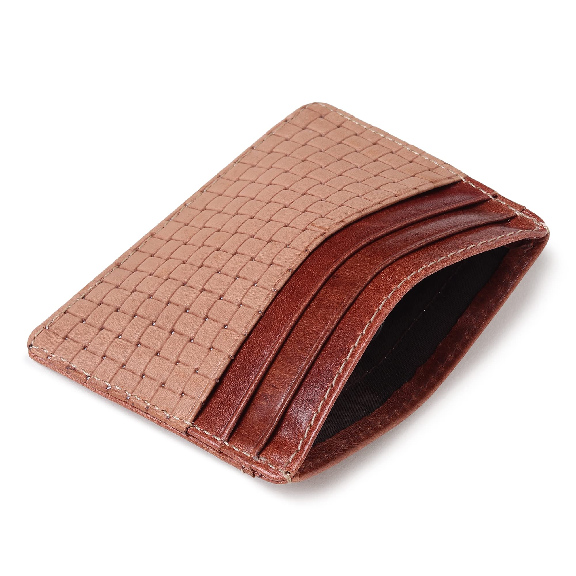 Women's Credit Card Holders - Small Ladies Wallet - Thin Wallet for Women - Dual Color Leather - Front Pocket Card Wallet - Slim Card Case - Giftbox