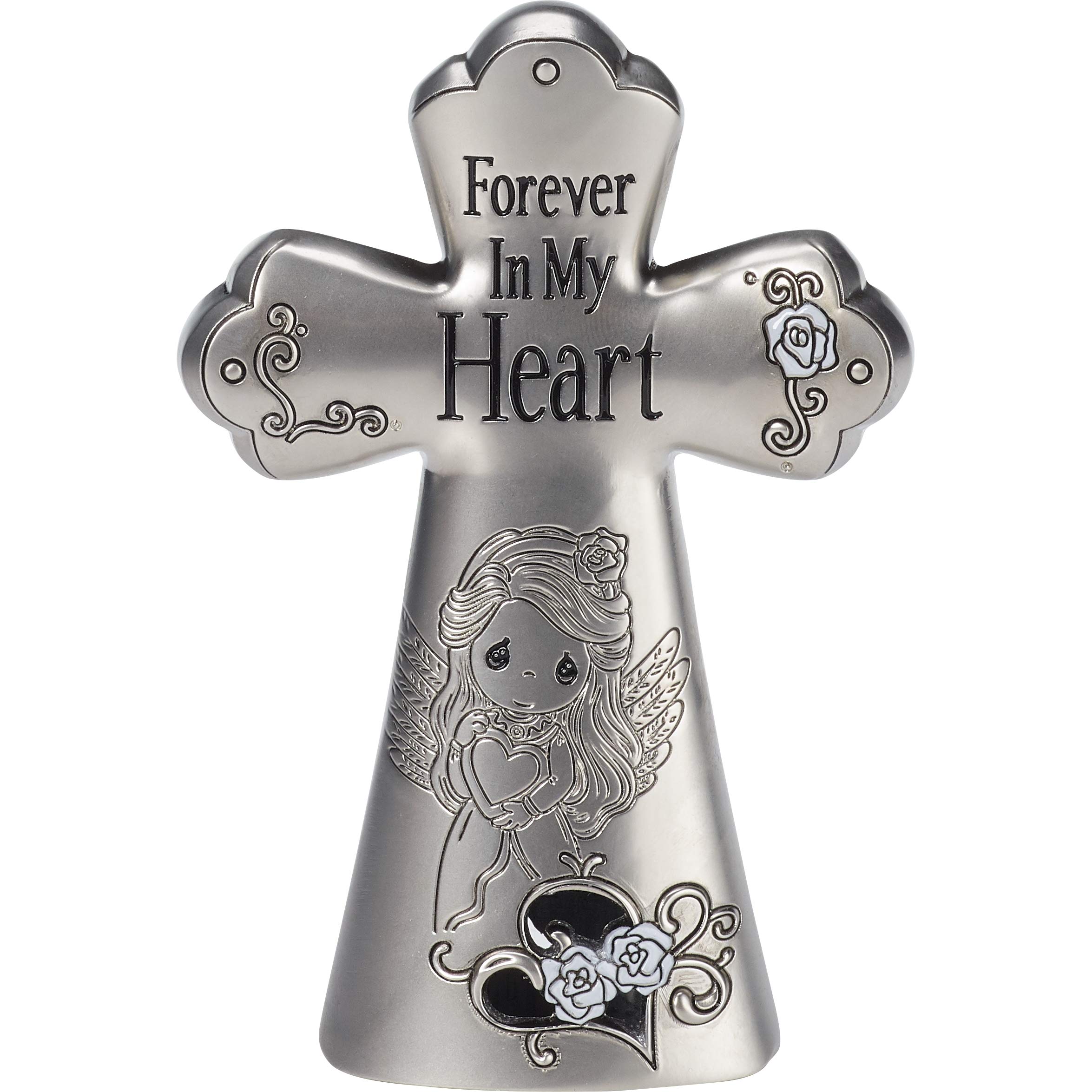 Precious Moments Cross, Metal, Multicolor, 5" L x 5" W