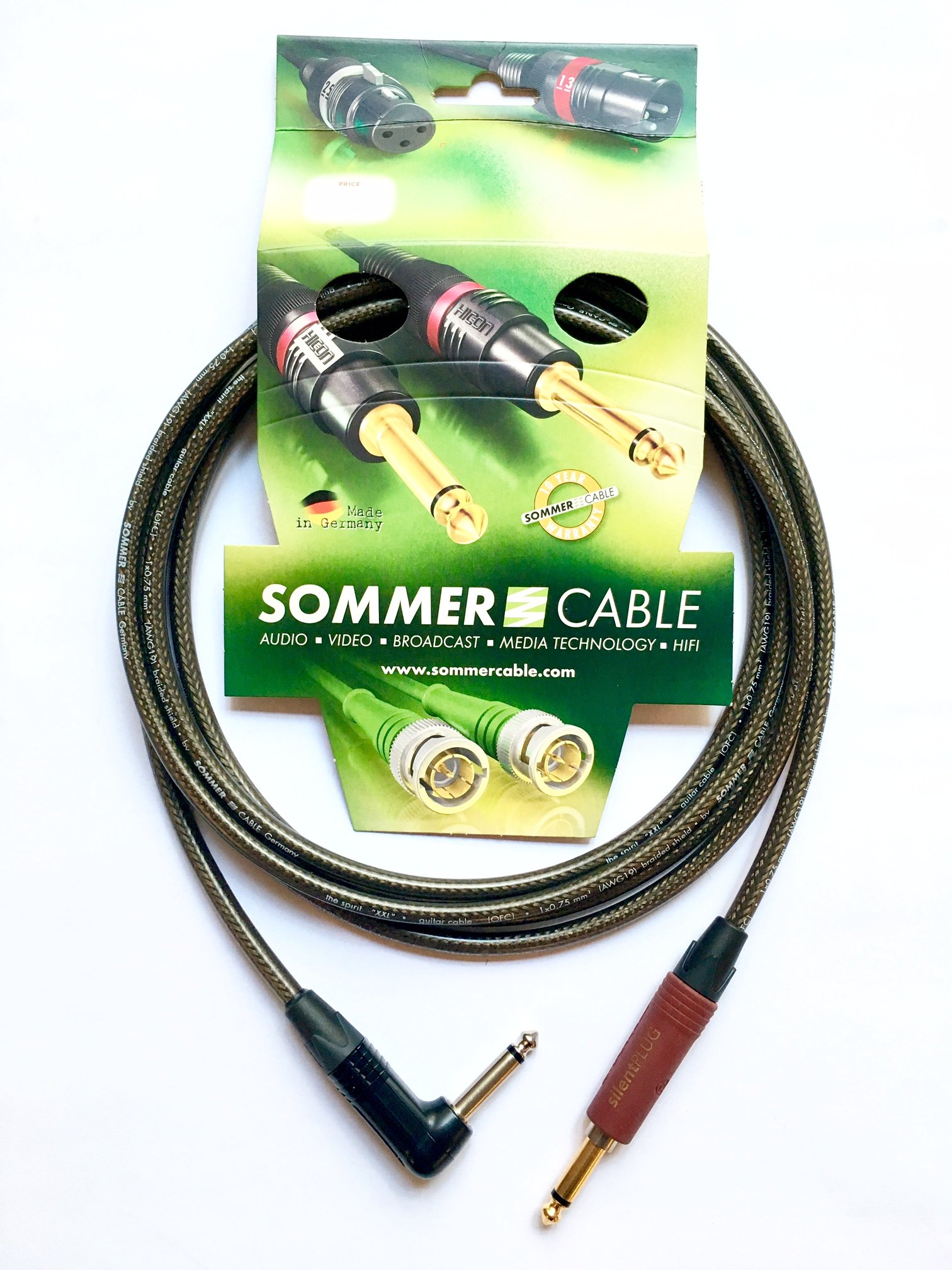 Sommer Cable, Instrument Cable SC-Spirit XXL Jack NP2X-AU-SILENT / Jack NP2RX-BAG 3m