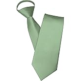 JEMYGINS 3.15“Solid Color Pre-tied Adjustable Necktie for Business and Wedding