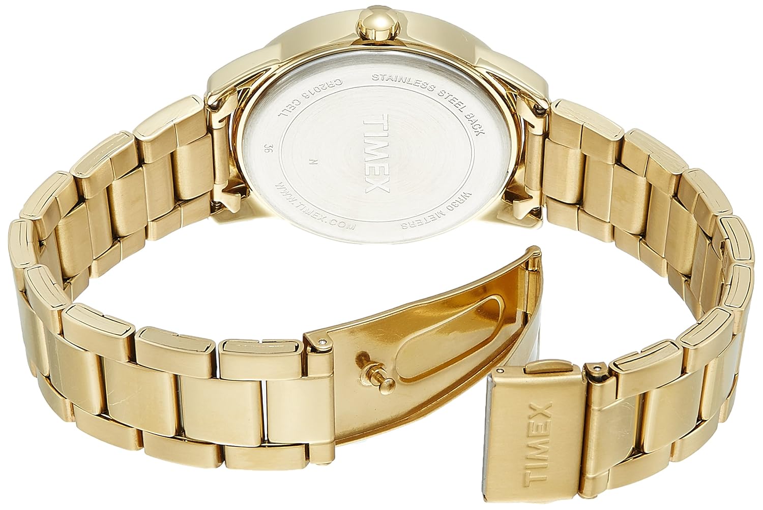 timex easy reader analog white dial men's watch-tw2r23600