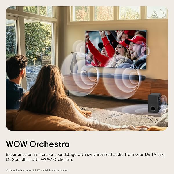 LG S60T 3.1 CH. SOUNDBAR WITH WIRELESS SUBWOOFER, DOLBY AUDIO, TV SYNERGY, WOW INTERFACE, AI SOUND PRO