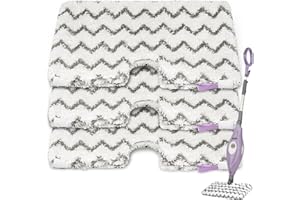 BIVVIK Steam Mop Replacement Pads for Shark S3500 Series S3501 S3601 S3550 S3801 S3901 SE450 S3601D S3901D S2901 S2902 Microfiber Steam Pocket Mop Pads Washable, 3 Pack