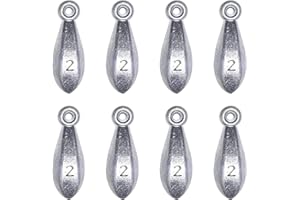 TKHDBF Fishing Weights Sinkers Bank Sinkers Bullet Weights for Surf Fishing Pier Bank Fishing Saltwater Fishing Gear 1oz to 8oz