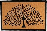 Nicola Spring Coir Door Mat 90x60cm Tree of Life Natural Fiber