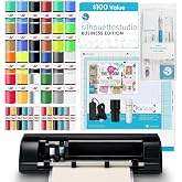 Silhouette America Cameo 5 (&alpha;) - Smart Cutting Machine for Print &amp; Cut - Quiet Operation with AutoBlade, Studio Software, Cutting Mat- Matte Black (Deluxe Bundle)