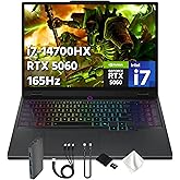 Lenovo Legion 5i 15.1" WQXGA OLED 165Hz AI-Powered Gaming PC, Intel 20-Core i7-14700HX, GeForce RTX 5060 GDDR7, 16GB DDR5, 1TB SSD, RGB Backlit Keyboard, Wi-Fi 7, Win 11 Pro, Black, 1TB Docking