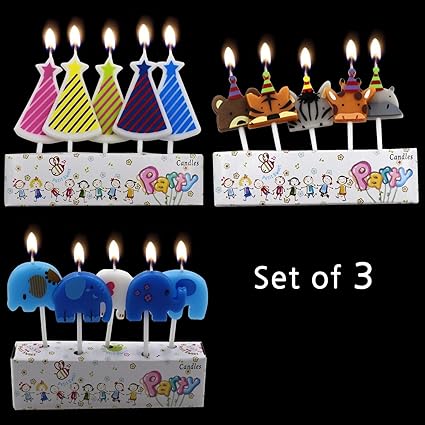 4 Baseball Molded Candle Picks Set Cake Cupcake Game Night