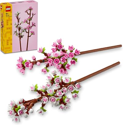 LEGO Botanicals Cherry Blossoms Toy 40725 Faux Flowers Desk Decor