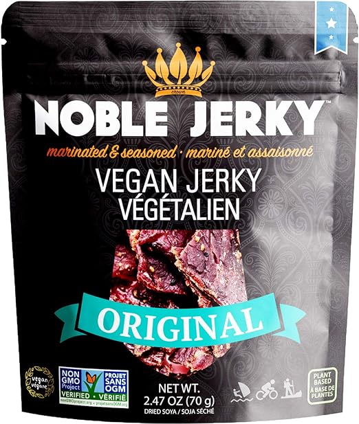 Noble Jerky Vegan Jerky, Original, 2.47 Ounce Grocery