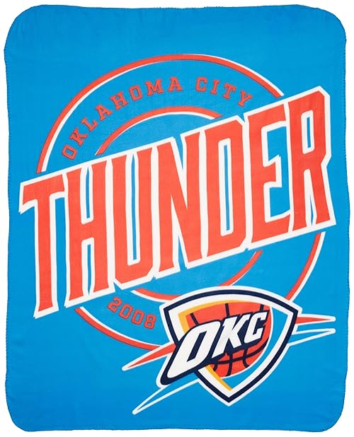 Northwest NBA Oklahoma City Thunder Unisex-Adult Fleece Throw Blanket, 50" x 60", Campaign