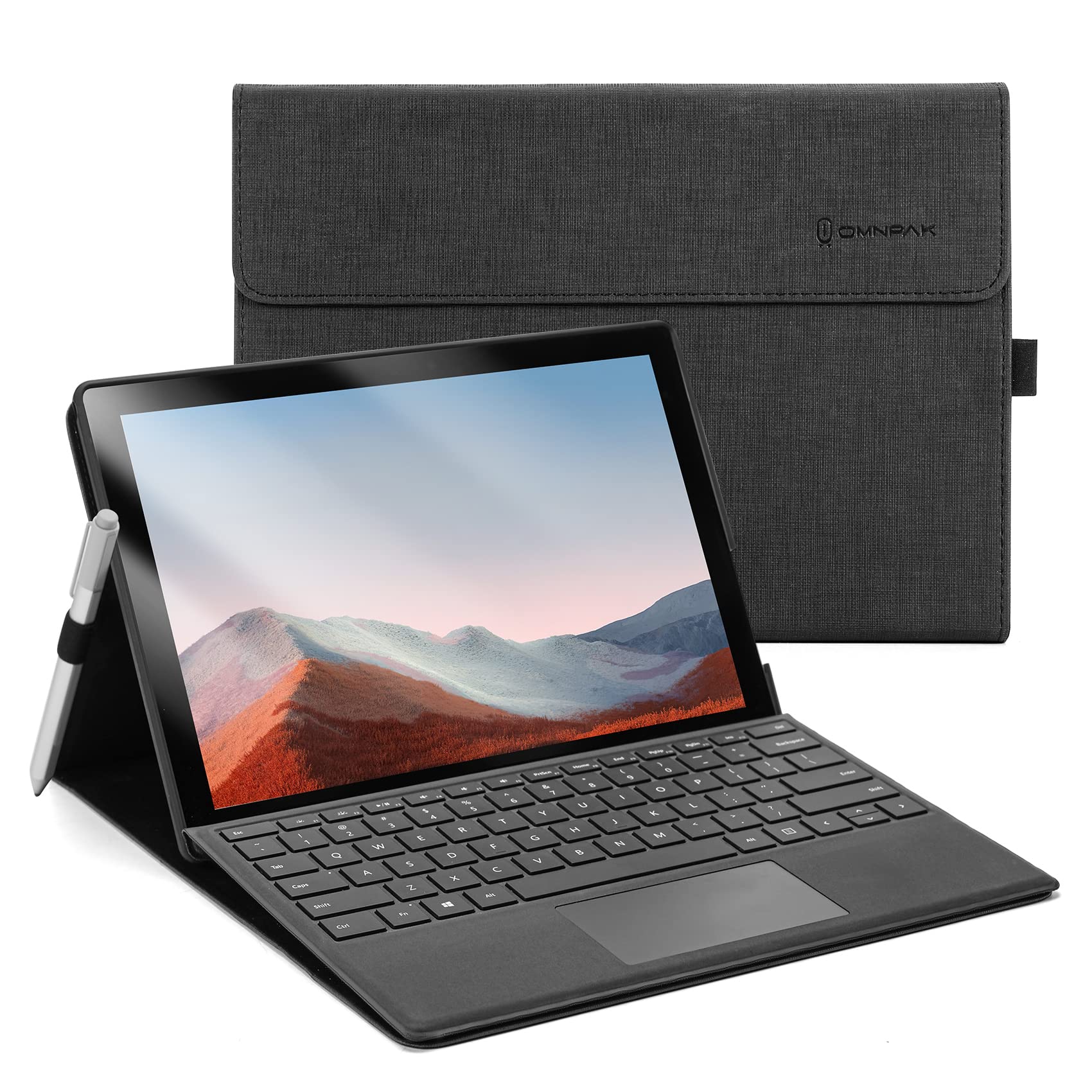 Photo 1 of Omnpak Microsoft Surface Pro 7 Case,Protective Case for 12.3 Inch Surface Pro 7 Plus, Surface Pro 7, Surface Pro 6, Pro 5, Pro 4 Compatible with Type Cover Keyboard(Keyboard not Included)