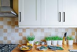 Ravinte 10 Pack Square Bar Kitchen Cabinet Handles