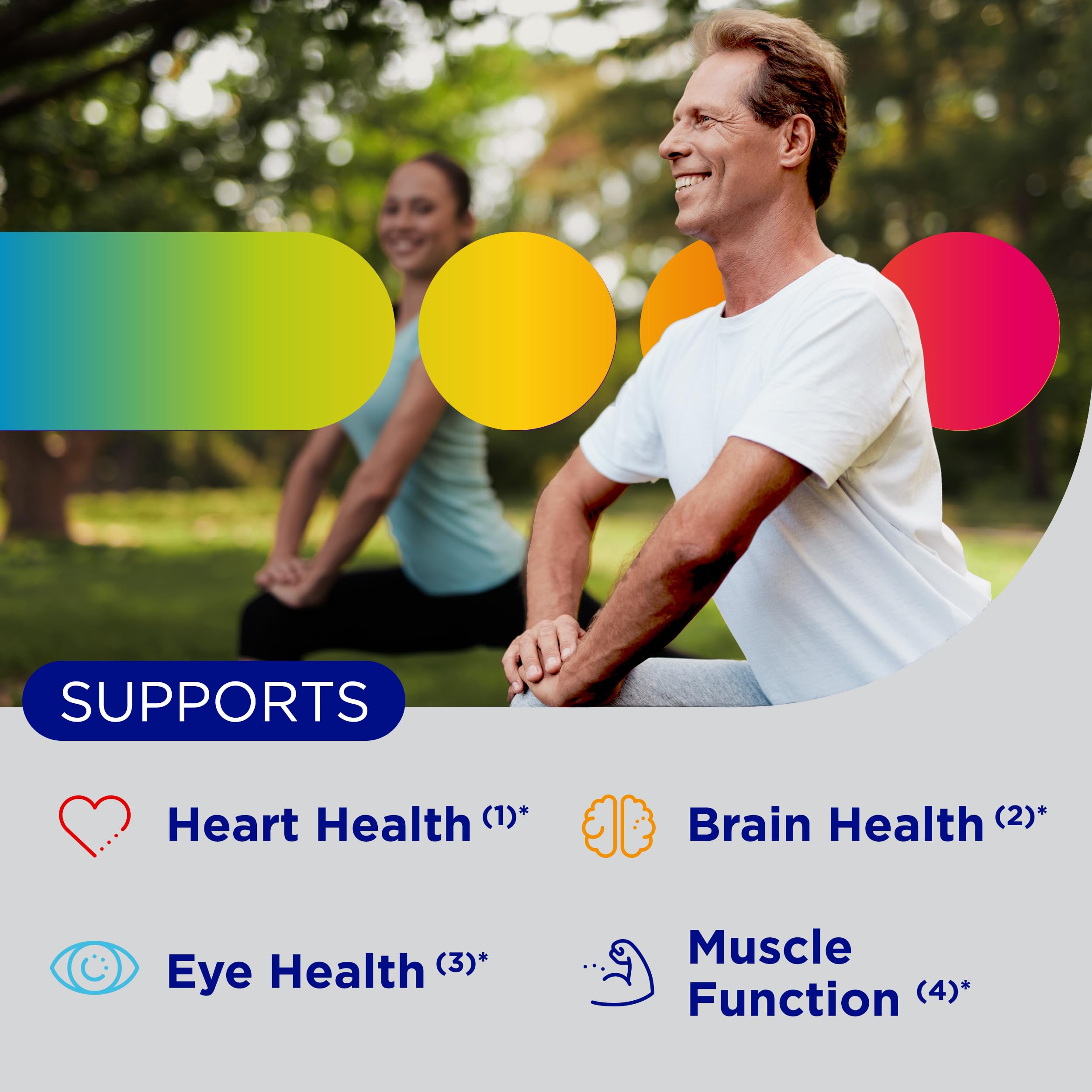 Centrum Minis Silver Multivitamin for Men 50 Plus, Multivitamin/Multimineral Supplement, Vitamin D3, B-Vitamins and Zinc, Non-GMO Ingredients, Supports Memory and Cognition in Older Adults - 280 Ct